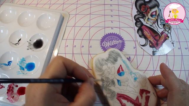 GALLETA DE KATRINA PINTADA 💀 | DIA DE MUERTOS | ROYAL ICING | GALLETAS ALEGRA смотреть онлайн