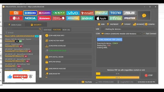 SAMSUNG A70 SM-A705 Frp Bypass Unlock tool 2023||New Method Unlocktool смотреть онлайн