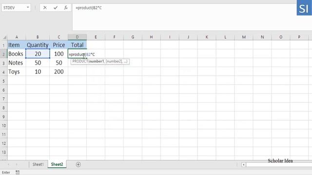How to multiply two columns in Excel with Product Function? смотреть онлайн