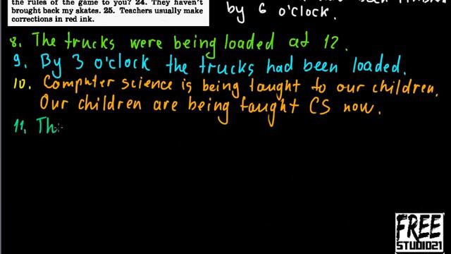 Голицынский ex.295 | переход из Active Voice в Passive Voice смотреть онлайн
