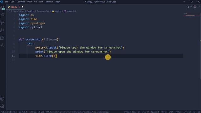 Python script for screenshot | How to take screenshot using python смотреть онлайн