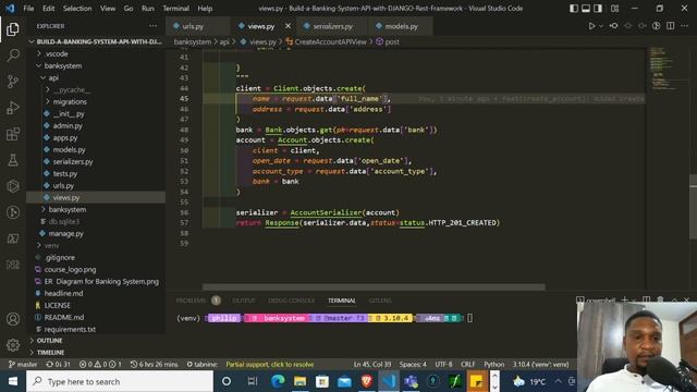Building a Bank Account Endpoint with Django Rest Framework | SomaCode Tutorial смотреть онлайн