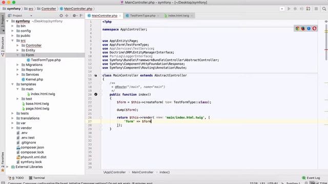Создаем простую Symfony форму. смотреть онлайн