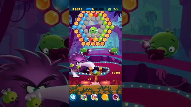 Angry Birds Pop Level 690 HARD - Zetas Freeze Pop helped alot смотреть онлайн
