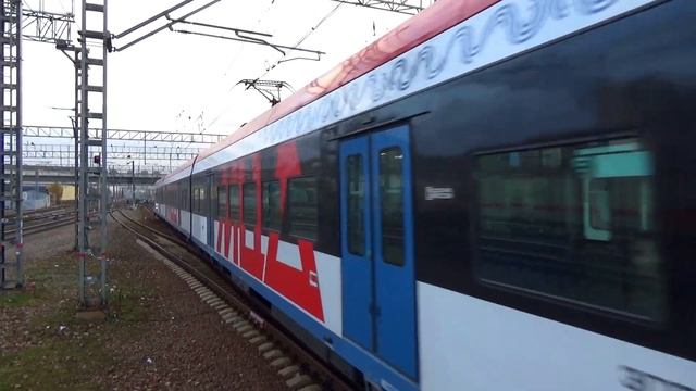 Электропоезд ЭГ2ТВ-016 "ИВОЛГА 1.5" сообщением "Подольск - Нахабино" (МЦД-2) смотреть онлайн