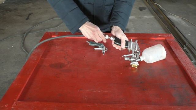 Компрессор ВИХРЬ КМП 230 24, короткий обзор и демонстрация работы с краскопультом смотреть онлайн