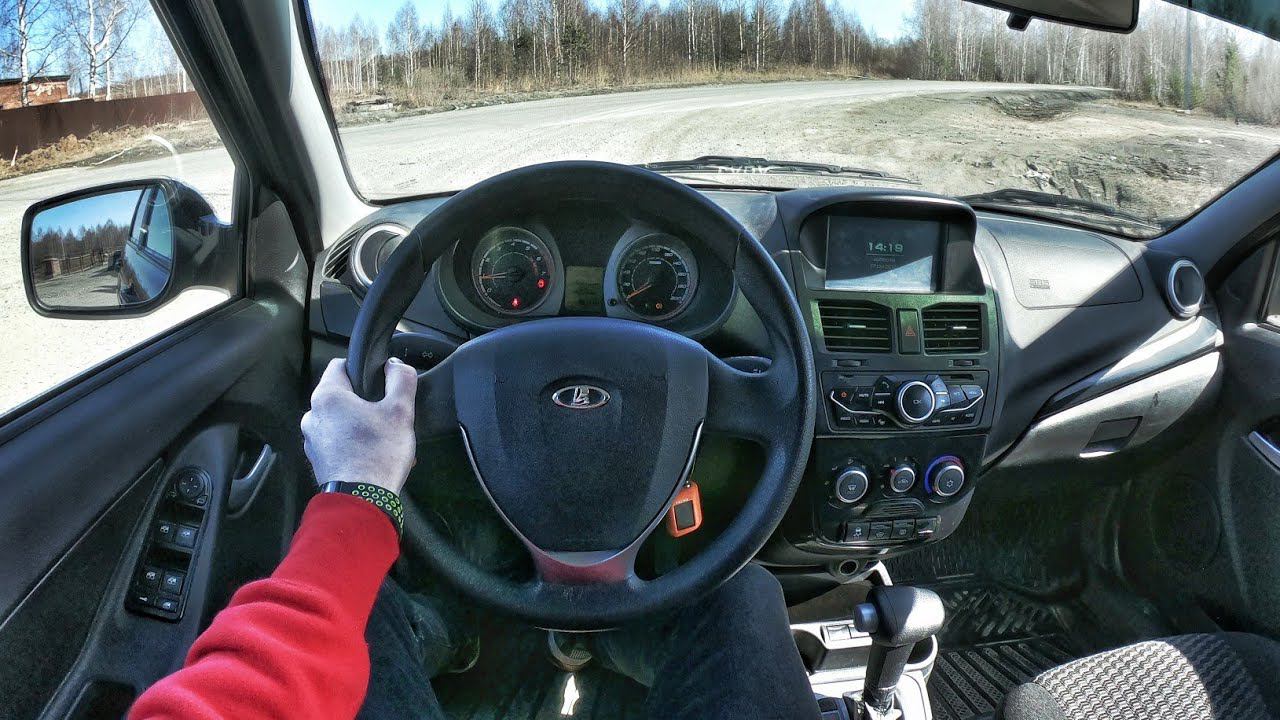 2014 LADA Kalina 1.6 AT - POV TEST DRIVE смотреть онлайн