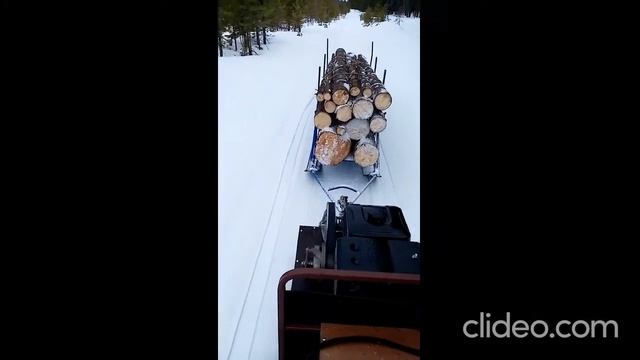 В лес на самодельном снегоходе смотреть онлайн