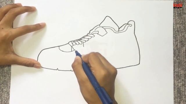 How to Draw Jordans Drawing | Easy Jordan Shoe Drawings Step by Step Sketch смотреть онлайн