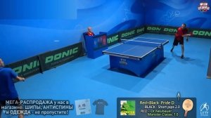 ШИПЫ короткие и длинные с ВРАЩЕНИЕМ ракетки, игра в атаке и защите: Романенко Андрей