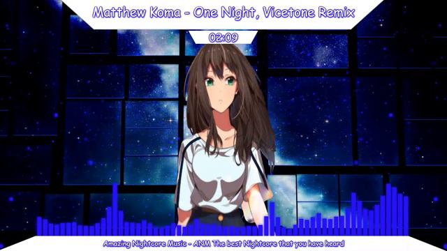 Nightcore - One Night [Matthew Koma, Vicetone Remix] смотреть онлайн