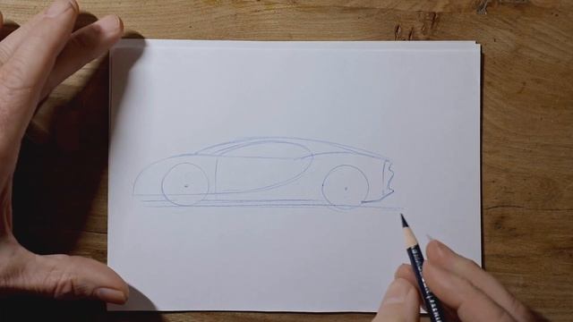 7 minute Drawing Lesson - How to draw a Bugatti Chiron смотреть онлайн