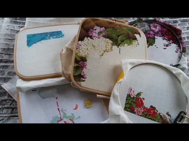 #вышивка Вышивальная неделя 1-7 февраля 21г /Гладиолусы/Тигры/Оладушки/корзина/Дельфины/Журавли смотреть онлайн