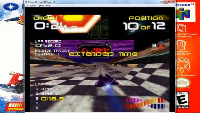 Wipeout 64 - Weapon Challenge 5 - Gold - Nintendo 64 - Psygnosis - Midway Games смотреть онлайн