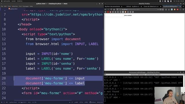 Front-end com python? Conheça o Brython смотреть онлайн