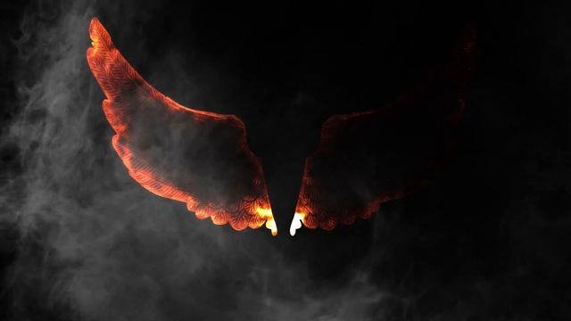Wings On Fire With Smoke Effect смотреть онлайн