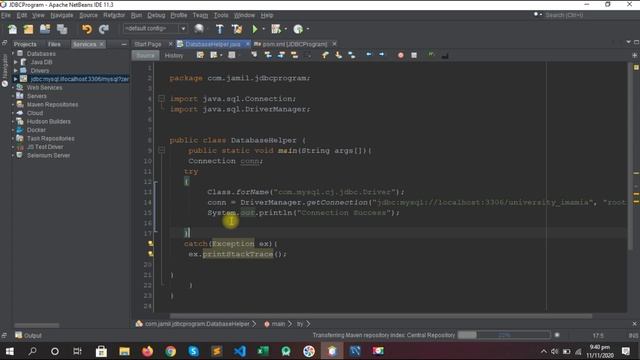 Java Database Connection Registration of Driver Class | Adding JDBC Dependency and Connection Test смотреть онлайн