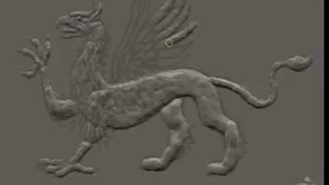 "Time-lapse video of a griffin bas-relief sculpture" смотреть онлайн
