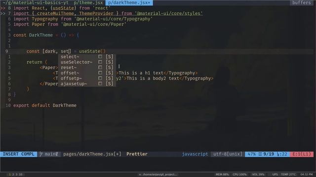 Material-UI Basics Course #4 - Toggle Dark Mode #reactjs #nextjs #material смотреть онлайн