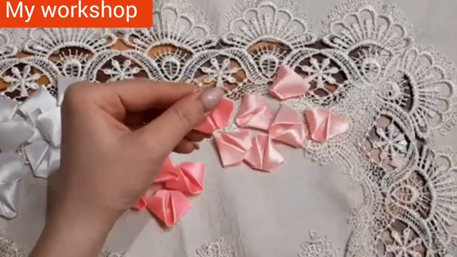 MK/Simple beautiful rose from satin ribbons//Несложная красивая роза из атласных лент//Վարդ смотреть онлайн