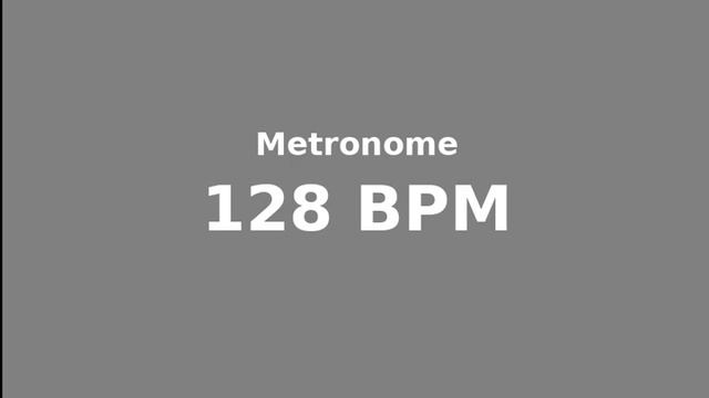 Metronome - 128 BPM - 4/4 смотреть онлайн