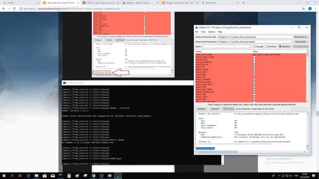 OpenCV (Python) Contrib CMake MSVC Windows Installation from Source Code смотреть онлайн