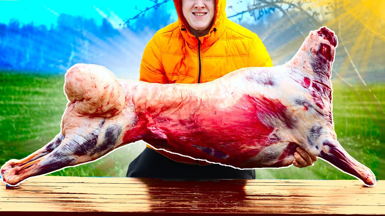 ПРИГОТОВИЛИ ОГРОМНОГО БАРАНА ВЕСОМ 45 КИЛОГРАММ В ЯМЕ смотреть онлайн