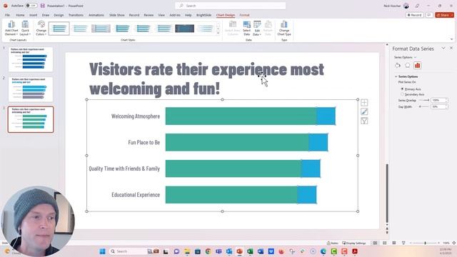 How to Create a Bar Chart with Rounded Corners in PowerPoint! ?[PPT CHARTS ?] смотреть онлайн