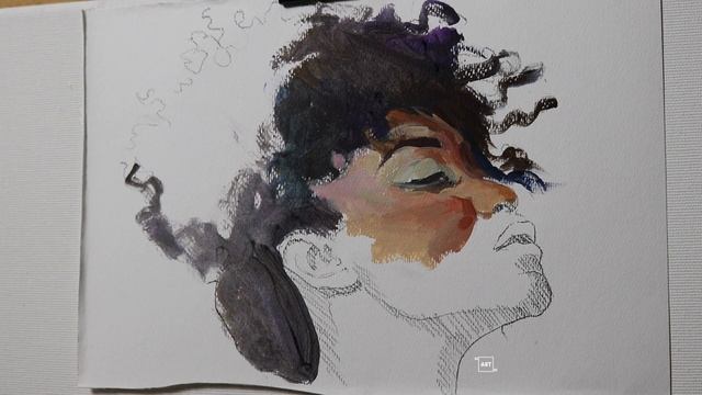 How to paint a face, oil sketch, #111 смотреть онлайн