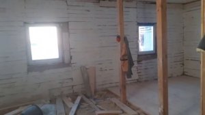 Дом из опилок - 30 и северный ветер, испытываем на бабушке. Тепло ли в нем?