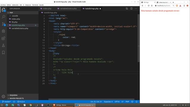 Curso de PHP? y MySql? [09.- Manejo de Strings] смотреть онлайн