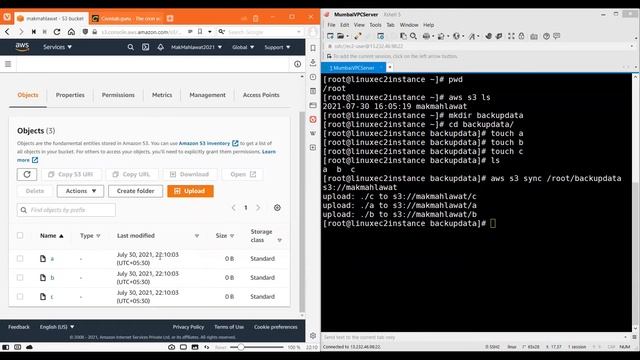 Automate Files Backup to AWS S3 Bucket on Linux Machine | Mak Mahlawat смотреть онлайн