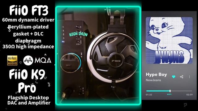 【Sound Demo】FiiO FT3 & FiiO K9 Pro ESS ♪"Hype Boy"_NewJeans (뉴진스) смотреть онлайн