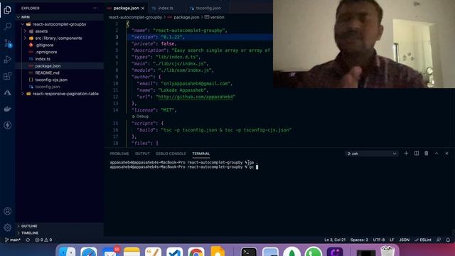 How to react typescript comp deploy on npm package? смотреть онлайн