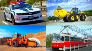 Изучаем транспорт для детей. Обучающее видео для мальчиков