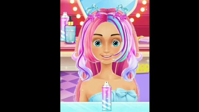Emma the snow queen makeup game .Rainbow Hair salon Best barbie doll game . Indian ice princess gam смотреть онлайн