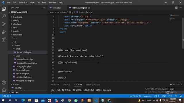 Blade Template Loop Variable || Laravel Advance Tutorial Bangla || Laravel Tutorial смотреть онлайн