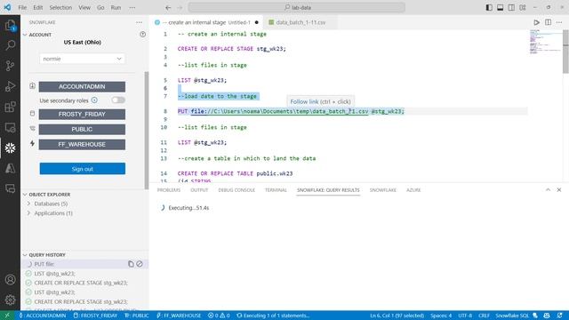 Snowflake SnowSQL (Frosty Friday: Week23 - Basic) смотреть онлайн