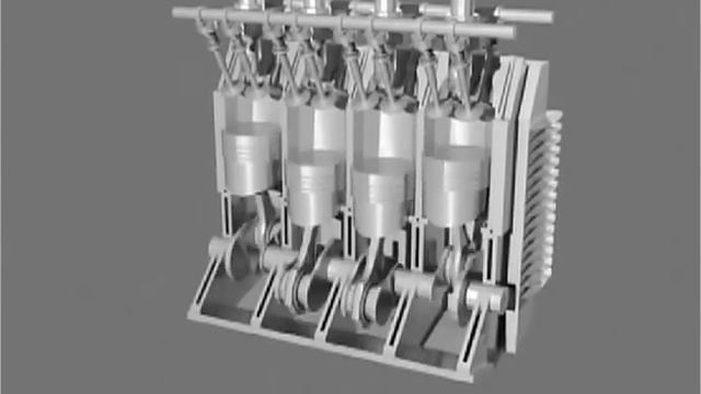 4 Stroke AutoCad Engine смотреть онлайн