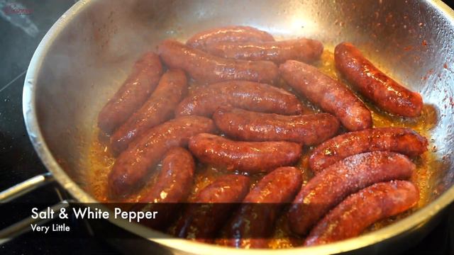 Make Sausages in Pomegranate Sauce in 5 Minutes | Lebanese Makanek | Essence Cuisine смотреть онлайн
