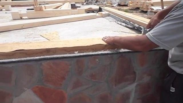 Укладка джута на закладную доску