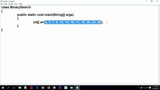 Binary Search in Java by Deepak (Hindi) смотреть онлайн