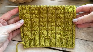 Просто и красиво! Плетеный узор спицами