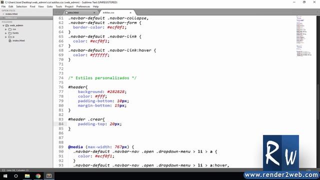 ? Como Crear la Administración de una Aplicación Web con Bootstrap - Parte 1 смотреть онлайн
