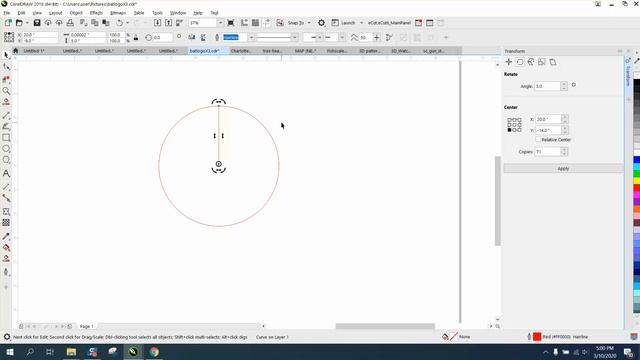 Corel Draw Tips & Tricks Radius around a circle смотреть онлайн