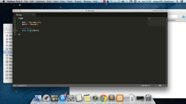 PHP Tutorial 4 - Simple String functions strlen,strpos смотреть онлайн