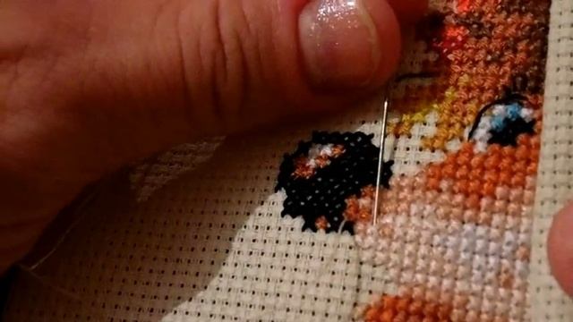 №9 . Back Stitch (бэкстич) дробный. Уроки вышивания смотреть онлайн
