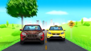 Мультики про машинки - Хочу Знать Все - Машинки - Винтик меняет колесо