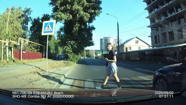 Экстренное торможение, работа ABS смотреть онлайн