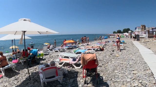 Шезлонг на день 150 руб! САМЫЙ ДЕШЕВЫЙ ПЛЯЖ! Лазаревское,июль 2023. ?ЛАЗАРЕВСКОЕ СЕГОДНЯ?СОЧИ. смотреть онлайн